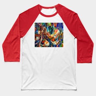 Abstract Art - boundaries Baseball T-Shirt